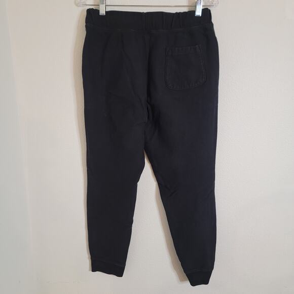 Viva La Bonita VLB Sz Large Black Sweat Pants Pockets GUC Elastic Waist Grunge - Picture 2 of 13